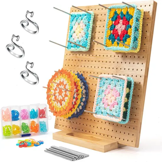 12" Bamboo Crochet Blocking Board {1}