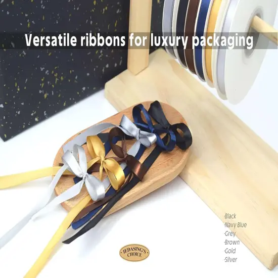 Gold Satin Ribbon - 3/8 Inch x 50 Yards {4}