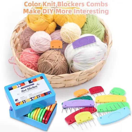 20 Pcs Knit Blocker Pins Combs {4}