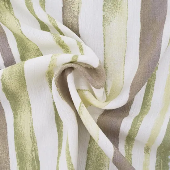 1 Yard Lightweight Rayon Crinkle Woven Fabric Lime Ivory 50/52 Inch Wide Premium Quality {1}