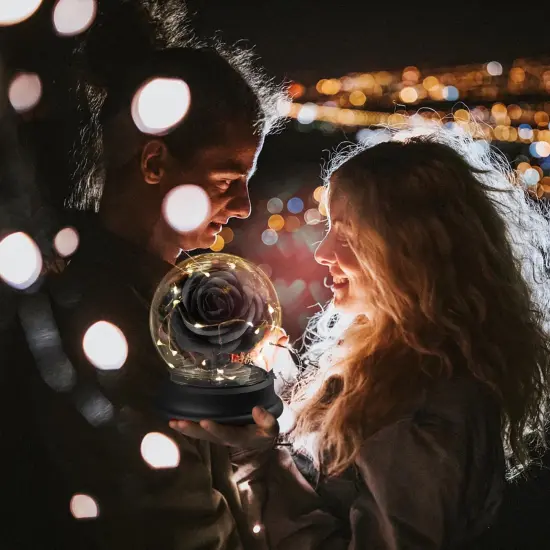 Black Rose Flowers Gifts - (Black) {3}