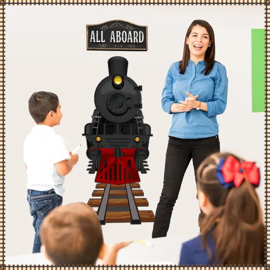 Train Classroom Door Decorating Kit 39 x 18 Inches {5}