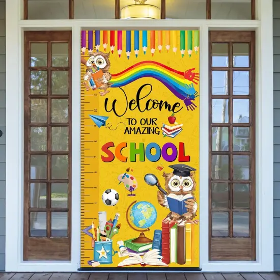 Back To School Banner First Day of School Party Decor {1}