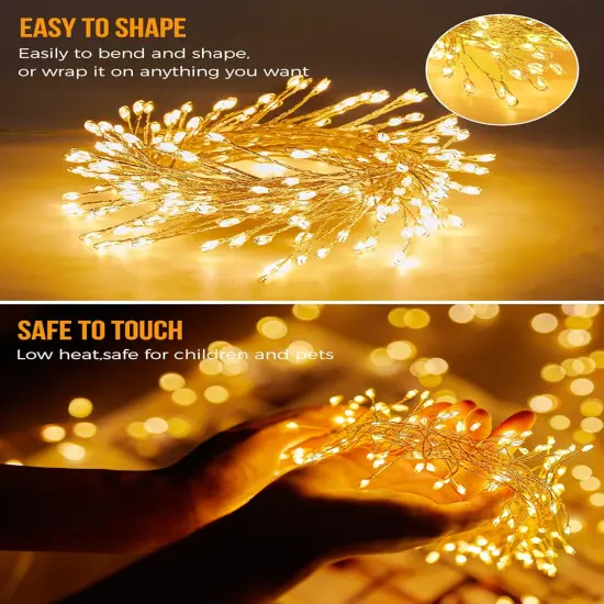 Fairy Lights Battery Operated - 10Ft 120 LED (Warm White) {4}
