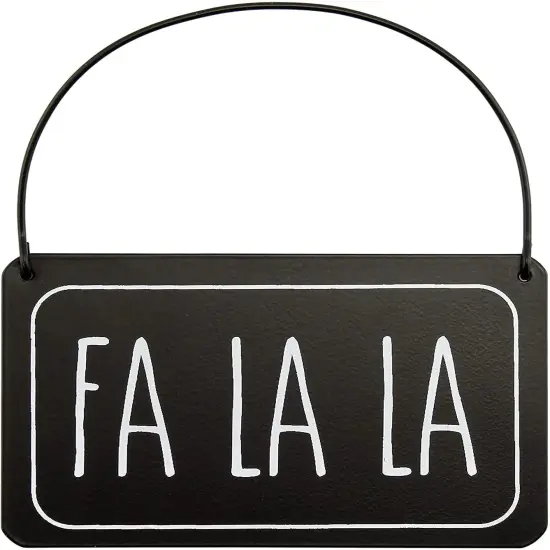 Black Rustic Christmas Ornaments 6ct Farmhouse Tree Decor Set {4}