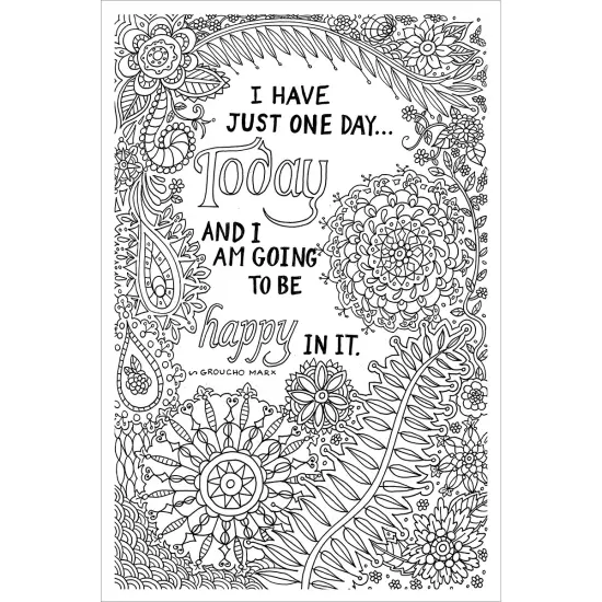 Design Works/Zenbroidery Stamped Embroidery Kit 10"X16"-Be Happy {3}