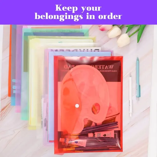 30pcs Plastic Envelopes- 8 Assorted Color (30) {5}