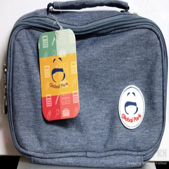 Global Park Blue Canvas Pen/Pencil Case {1}