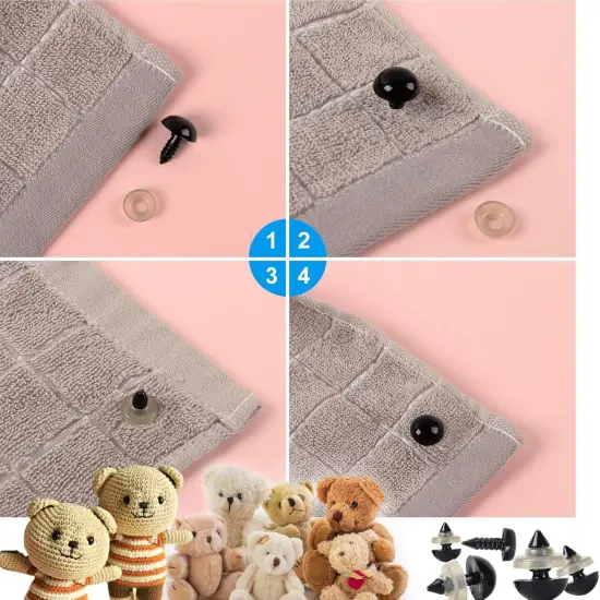 566PCS Safety Eyes and Noses for Amigurumi {5}