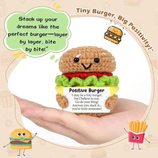 Mini Inspirational Positive Burger Cute {5}