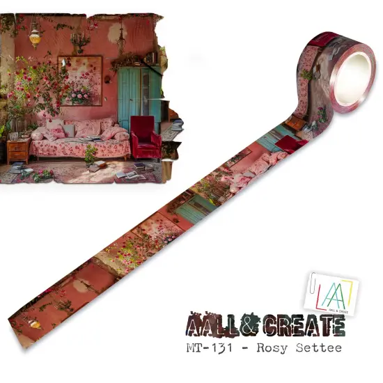 AALL And Create Layer-It-Up Washi Tape-Rosy Settee {1}
