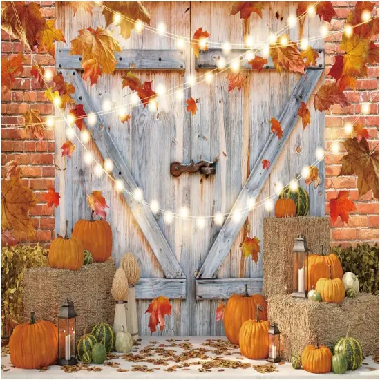 7x5FT Fall Thanksgiving Photography Backdrop Autumn {1}