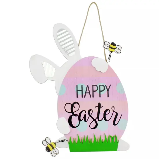 Easter Bunny Door Hanger 3D Spring Wall Decor {1}