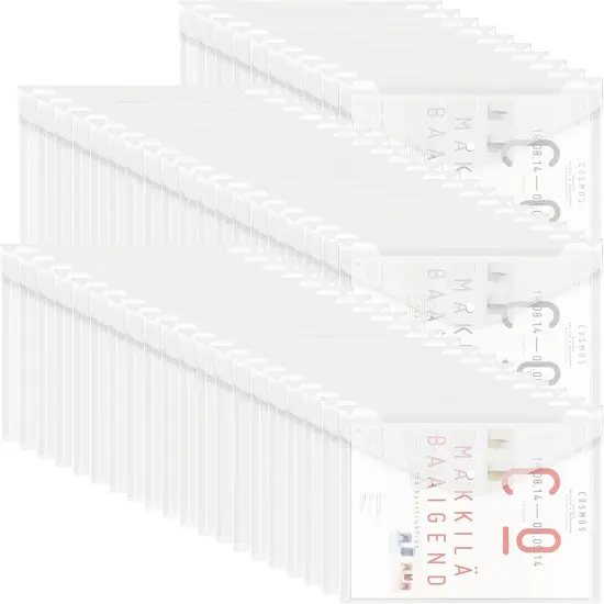 50pcs Plastic Envelopes with Button Snap Closure {1}