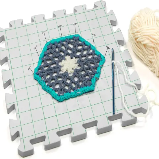 Interlocking Needlepoint, Knitting, and Crochet Blocking Boards, 12'' W x 12'' L {2}