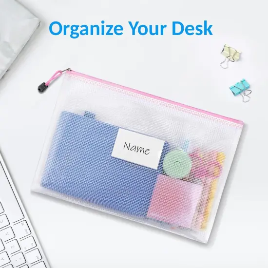 20 Pack Mesh Zipper Pouch Bags {3}