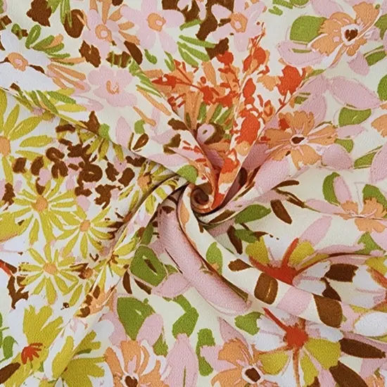 1 Yard Rayon Gauze Lemon Lightweight 55/56" Width Apparel Fabric for Garments & Accessories {4}