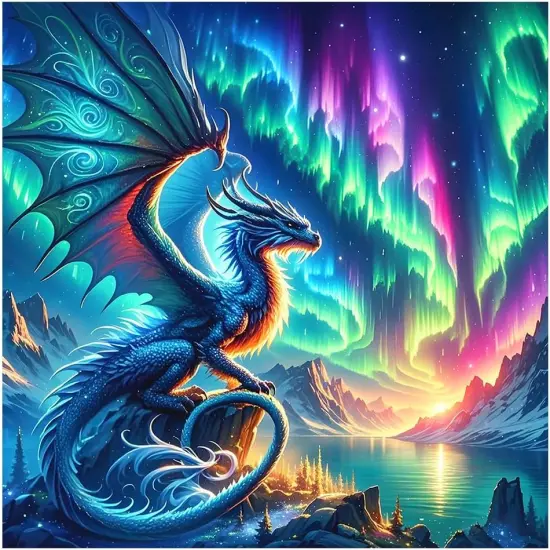5D Dragon Diamond Painting Kits for Adults {1}