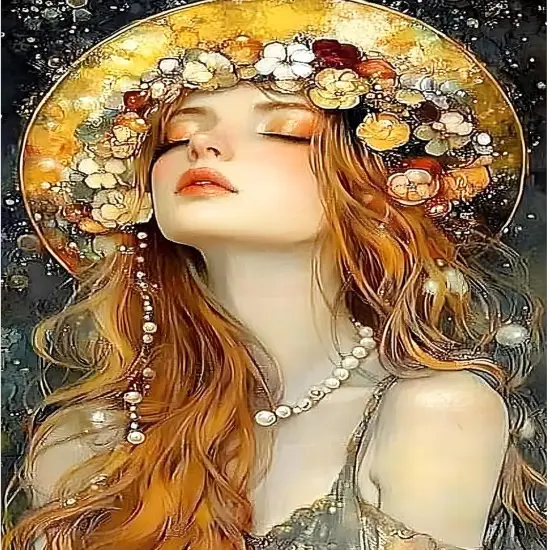 Beautiful Woman Diamond Art Painting Kits for Adults {1}