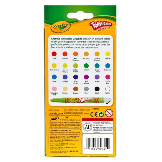 Crayola Twistables Mini Crayons-24/Pkg {5}