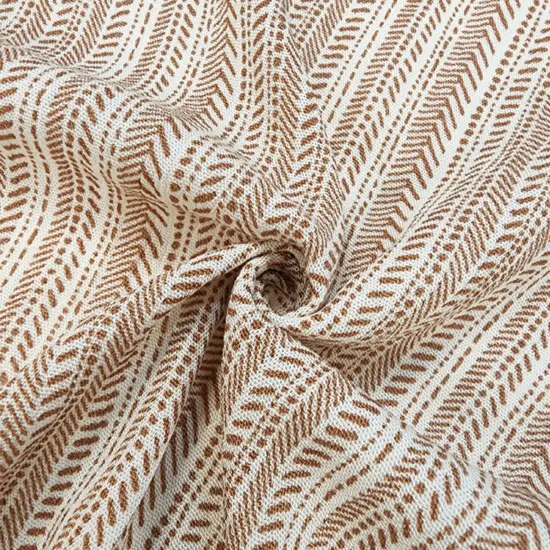 Rayon Crinkle 1 Yard Ivory & Rust Soft & Flowing Textured Rayon Fabric 50/52&rdquo; Apparel Material {2}