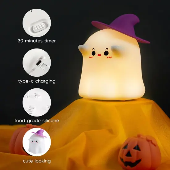 Cute Touch Night Light Rechargeable Dimmable {3}