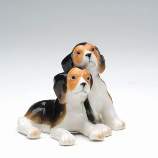 Ceramic Beagle Dogs Figurine, Home D&eacute;cor, Gift for Her, Gift for Mom, Kitchen D&eacute;cor, Dog Lover Gift, Pet Loss Gift {3}