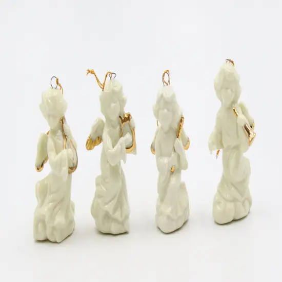 Ceramic Angel Ornaments-Set of 4, Home D&eacute;cor, Gift for Her, Gift for Mom, Christmas D&eacute;cor {2}