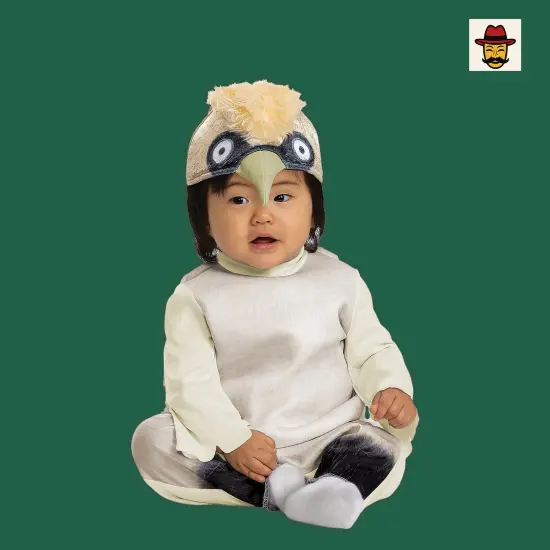 Baby Little Mermaid Scuttle Costume, White Top Wing Cape Seagull Headpiece {4}