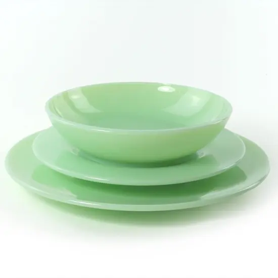 Mosser Glass 7" Bowl - Jadeite Glass {4}