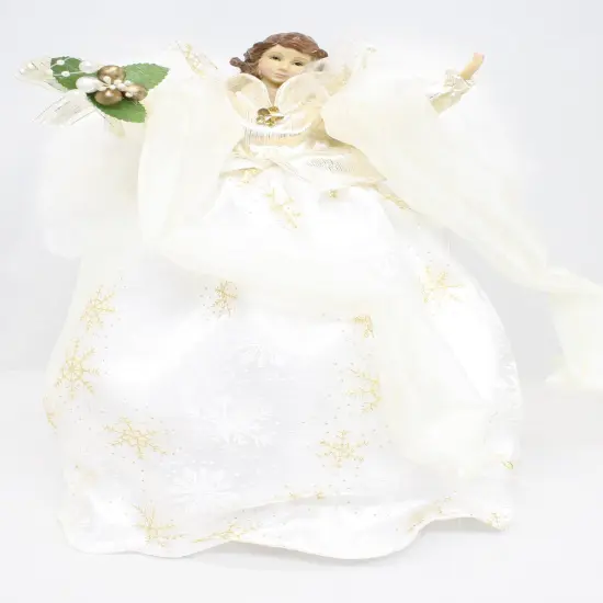 16 Inch Ivory Angel Tree Topper {2}