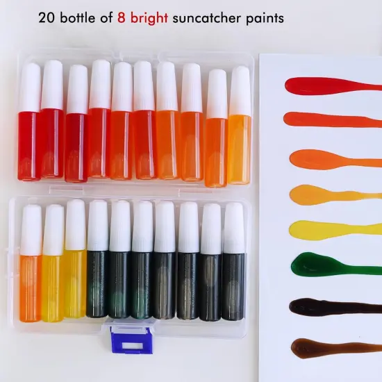 27 Sets Fall Leaf Suncatchers Ornaments Decorations DIY {5}