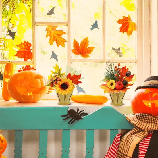 2 Pcs Artificial Fall Flower Centerpieces {3}