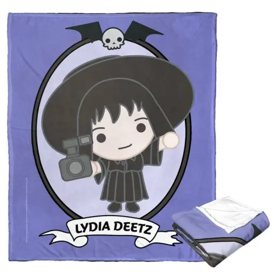 Warner Brothers Beetlejuice Silk Touch Throw Blanket Ghost Photographer {2}