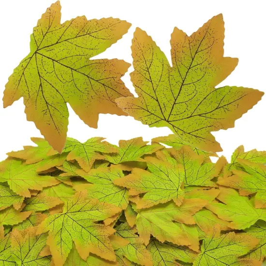 100Pcs Simulated Maple Leaf {4}
