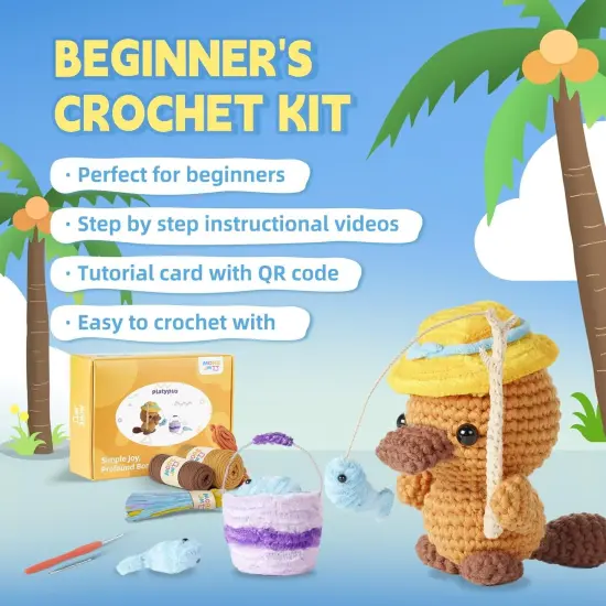 Animal Crochet Kit for Beginners (Platypus) {5}