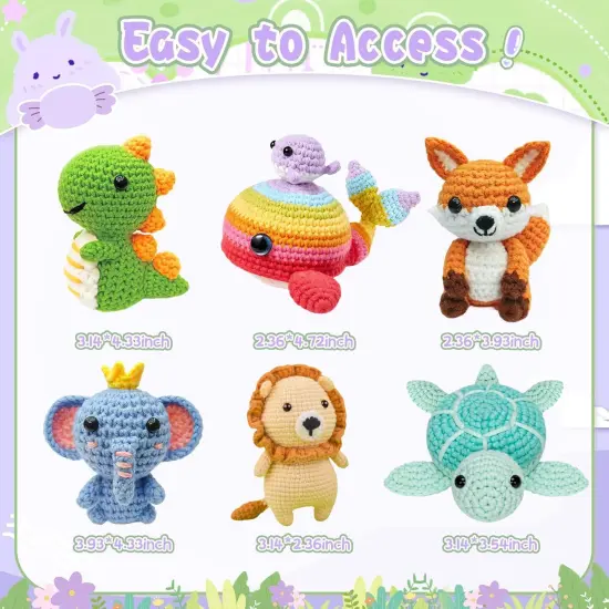 Animals Crochet kit for Beginners {4}