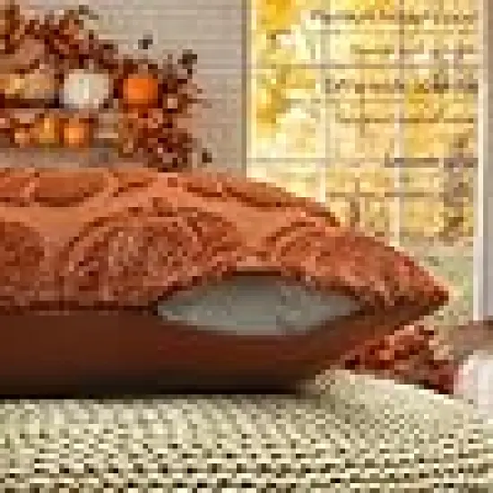 Pumpkins Soft Plush Fluffy Faux Fur Wool Decorative Autumn {3}