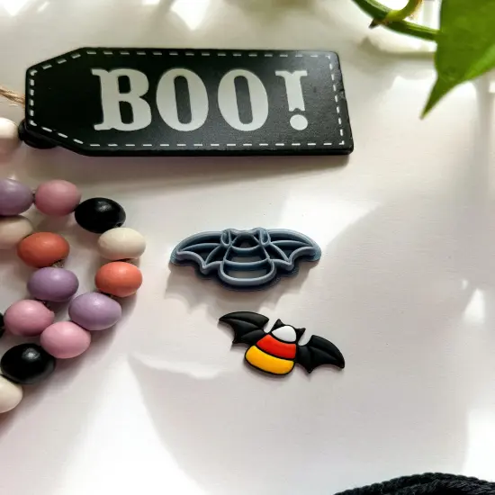 CANDY CORN BAT | HALLOWEEN | CLAY CUTTER {2}