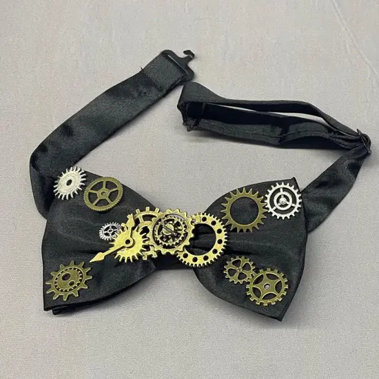 4E&rsquo;s Novelty Steampunk Bowtie for Men & Women &ndash; Gothic Bow Tie for Steampunk Costume, Victorian, Renaissance & Medieval Accessories &ndash; Cosplay, Halloween, Masquerade Party Dress-Up {5}