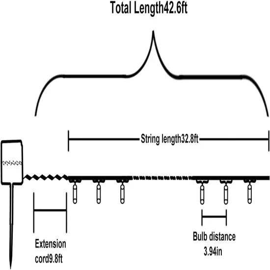 2 Pack 200 LED Solar String Lights - 85.2FT, 8 Modes (Warm White) {5}