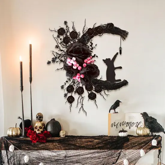 Spooky Halloween Wreath {3}