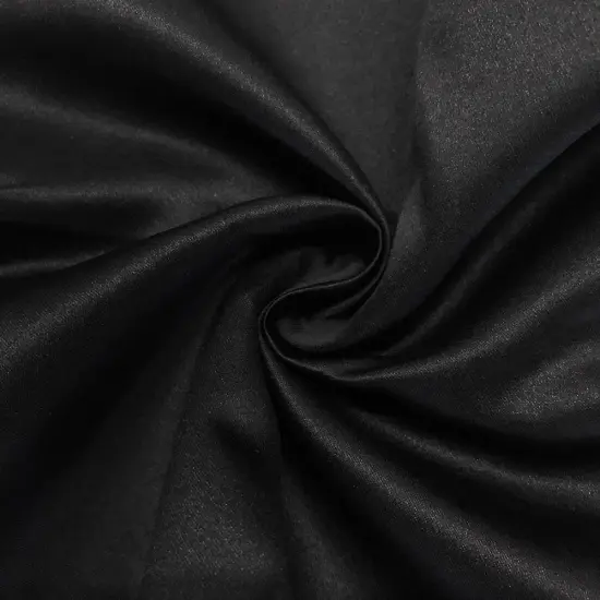 1 Yard Black Matte Satin Duchess Satin Fabric 58/60&Prime; Wide 100 Percent Polyester {1}