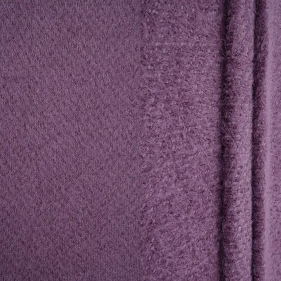 1 Yard Poly Nylon Chenille Feather Yarn Knit Fabric 245 GSM Plush Soft 64" Width WINE {5}