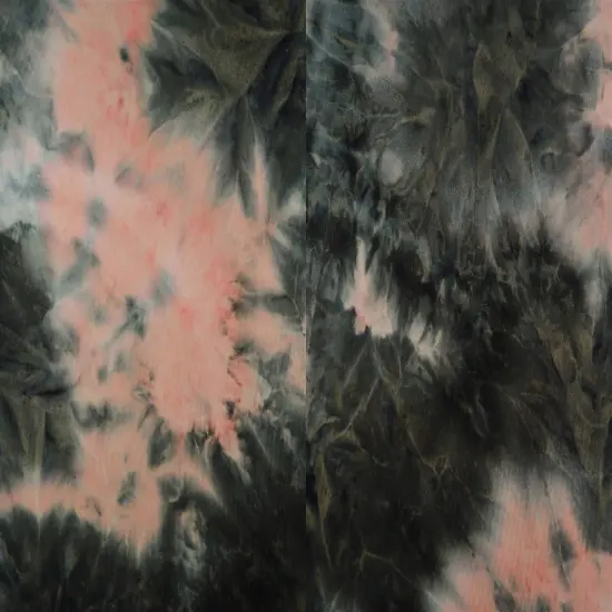 Brushed Tie Dye Sweater Knit Fabric 1 Yard Soft Stretch Cozy 58/60" Wide Tan/Black {2}