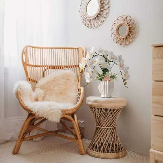 Artificial Orchid in White Vase &ndash; Elegant Faux Flowers for Home & Office {4}