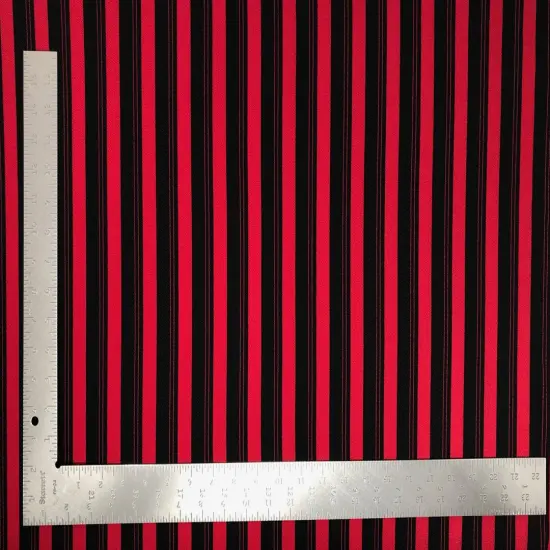 1 Yard Liverpool Knit Stripe Print Fabric Textured Stretch Material for Apparel, 58" 60" Wide {1}