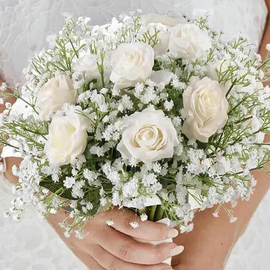 24 Pcs Fake Flowers Gypsophila Bouquet Fall Flowers {2}