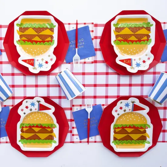 BURGER SHAPED PLATES {2}