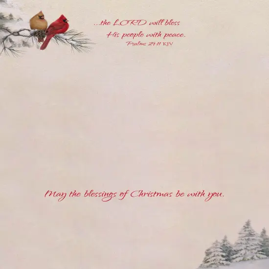 Christmas Blessings - Large Christmas Card Boxed Assortment with KJV Scripture {5}